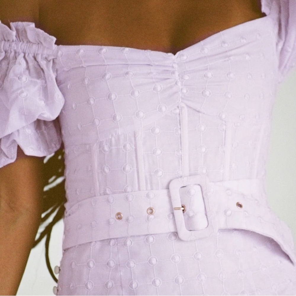 Purple Sabo Skirt Mini Dress - Marcelie Dress - Picture 3 of 7